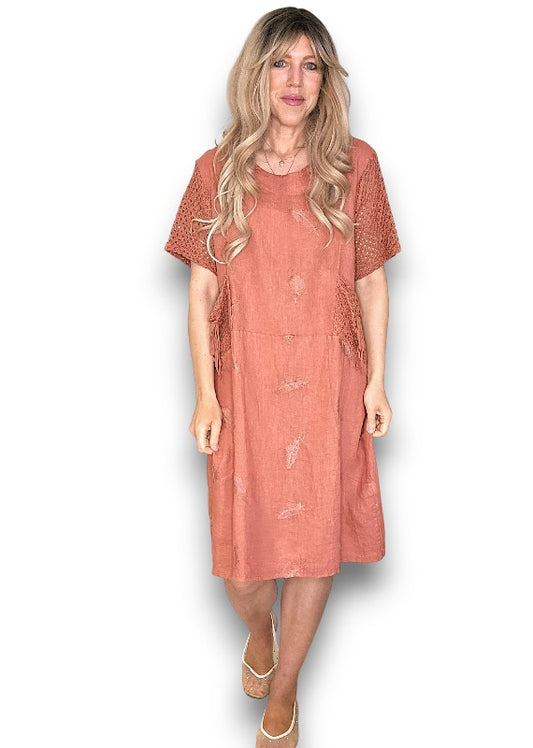 Brick C'est La Vie Easy Dress