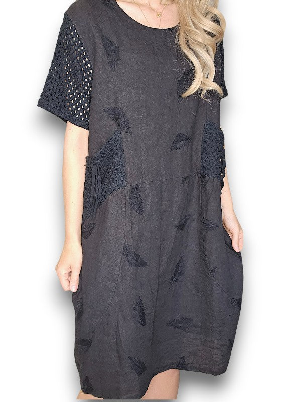 Black C'est La Vie Easy Dress
