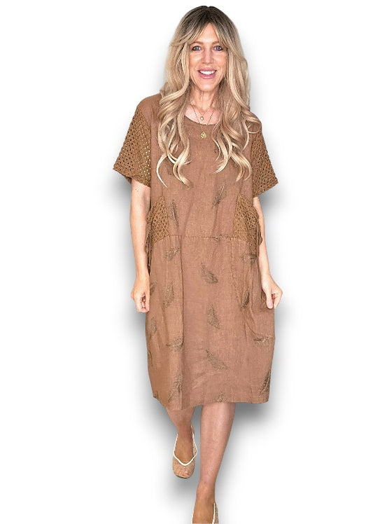 Coffee C'est La Vie Easy Dress