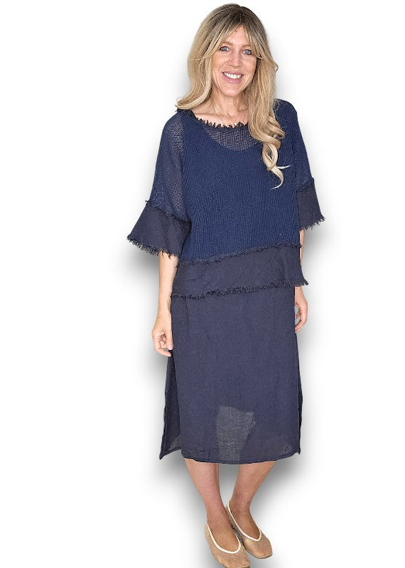 Navy Amalfi 2pc Dress