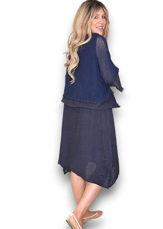 Navy Amalfi 2pc Dress