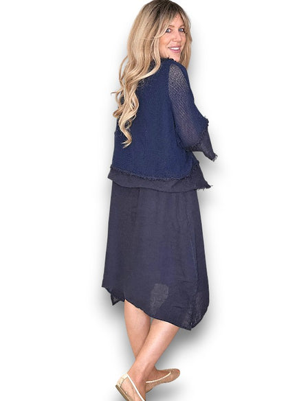 Navy Amalfi 2pc Dress
