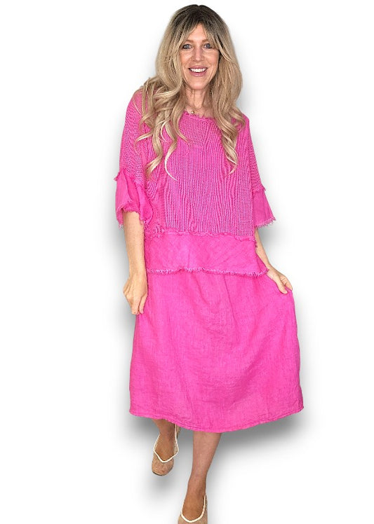 Hot Pink Amalfi 2pc Dress