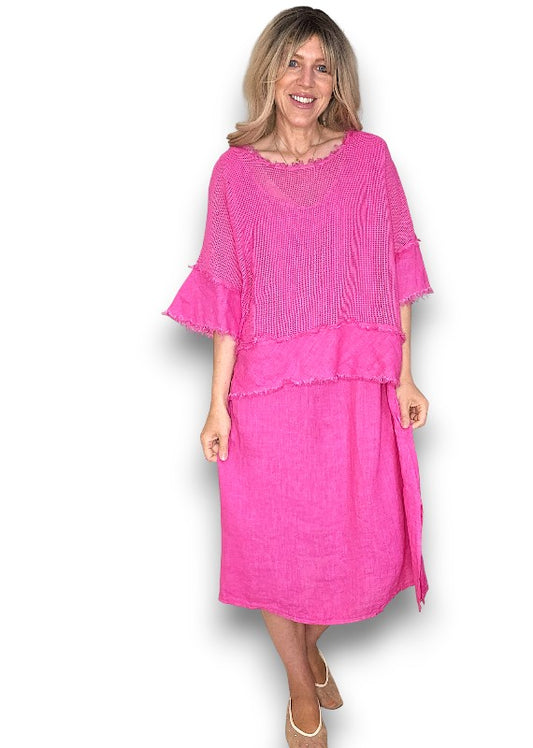 Hot Pink Amalfi 2pc Dress