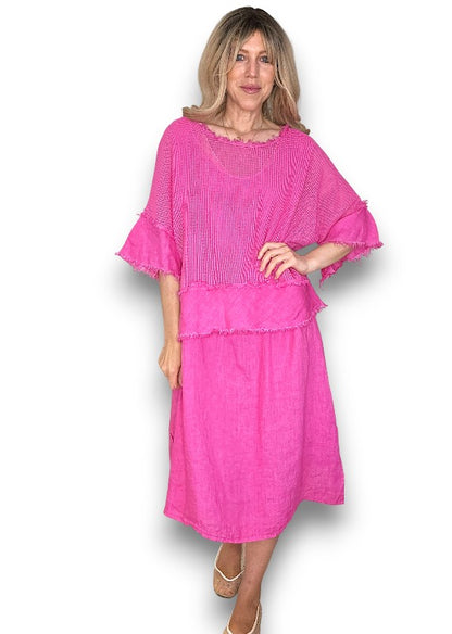 Hot Pink Amalfi 2pc Dress