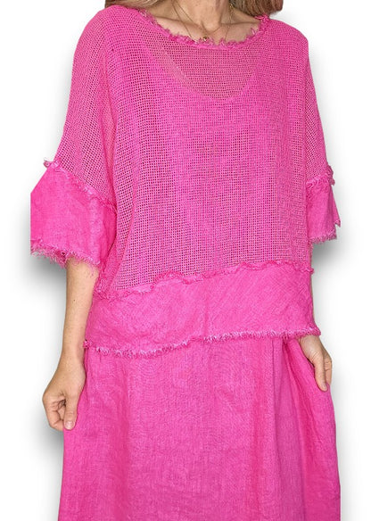 Hot Pink Amalfi 2pc Dress