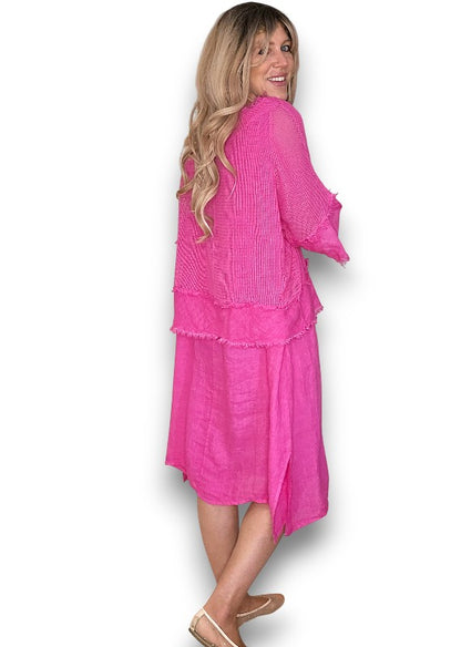 Hot Pink Amalfi 2pc Dress