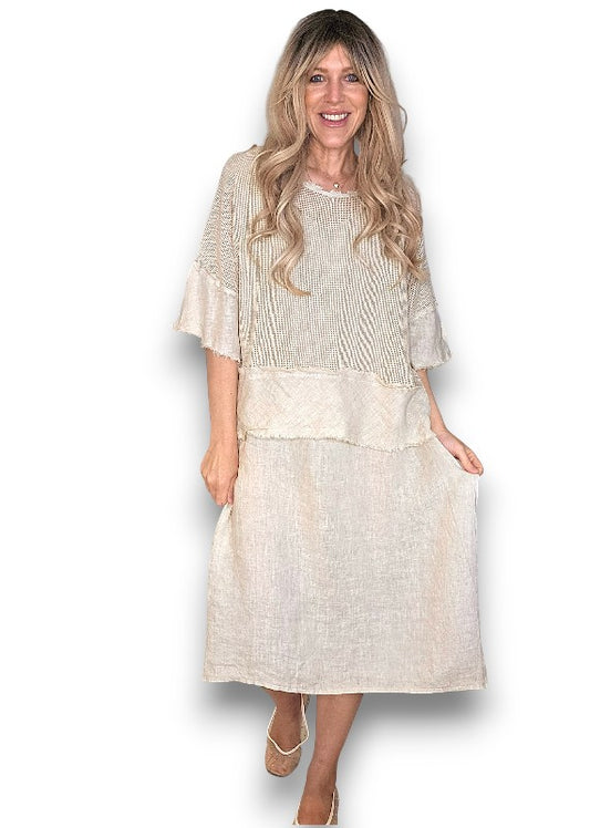 Beige Amalfi 2pc Dress