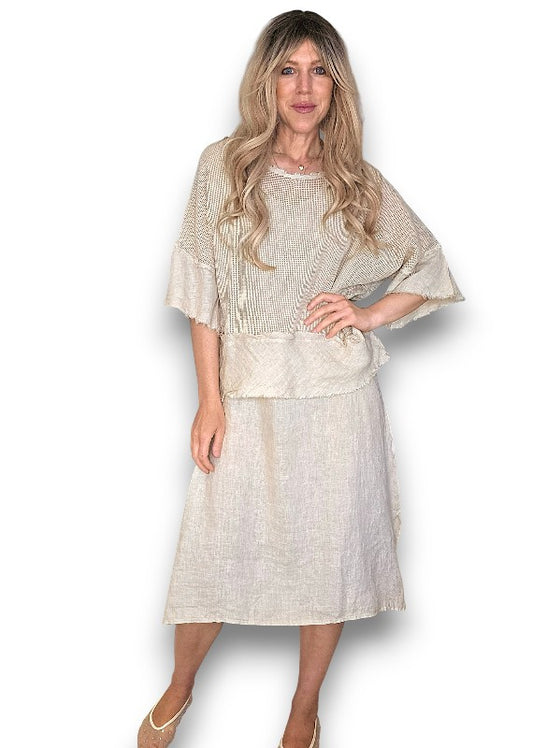 Beige Amalfi 2pc Dress