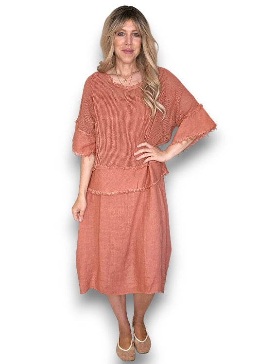 Brick Amalfi 2pc Dress