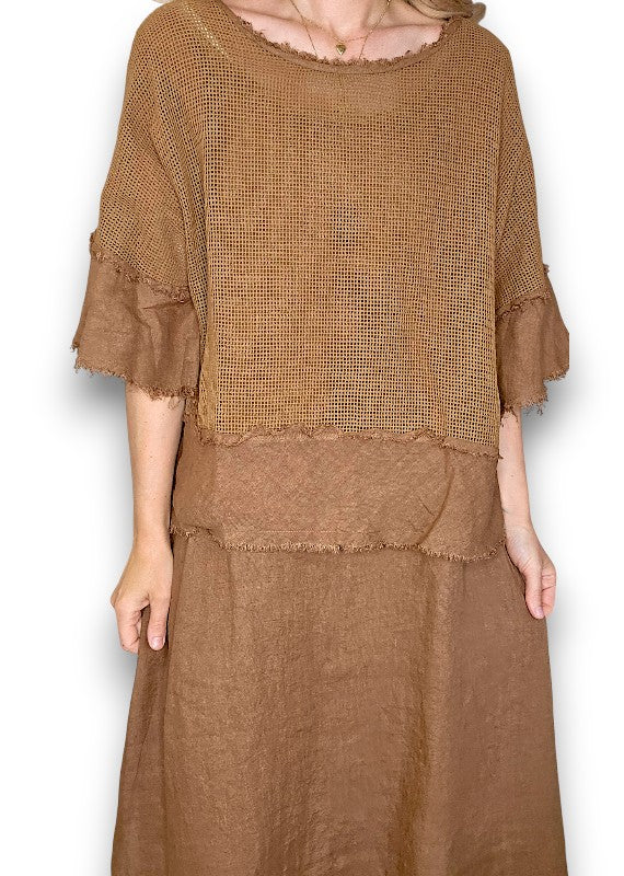 Coffee Amalfi 2pc Dress