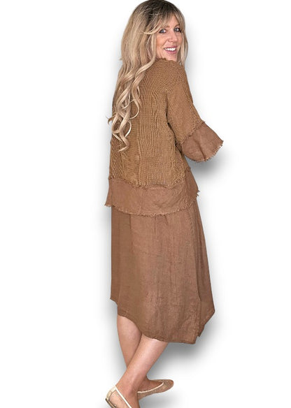Coffee Amalfi 2pc Dress