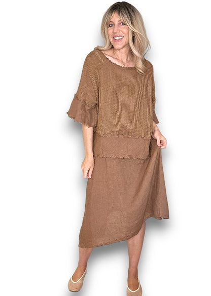 Coffee Amalfi 2pc Dress