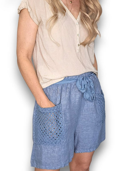 Petrol Honfleur Plain Shorts