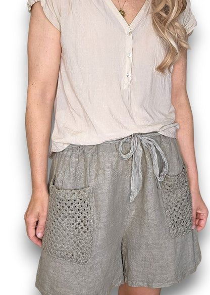 Mocha Honfleur Plain Shorts