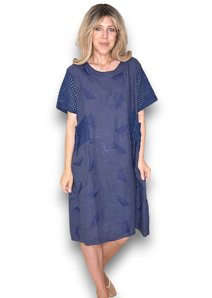 Navy C'est La Vie Easy Dress