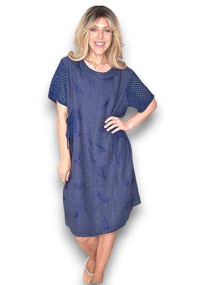 Navy C'est La Vie Easy Dress