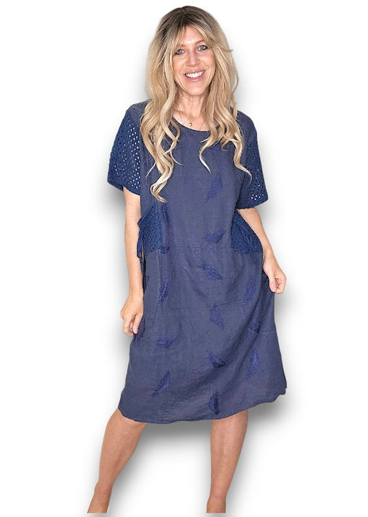 Navy C'est La Vie Easy Dress