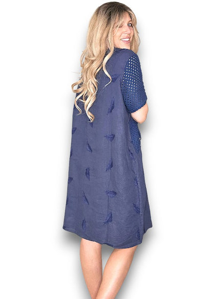 Navy C'est La Vie Easy Dress
