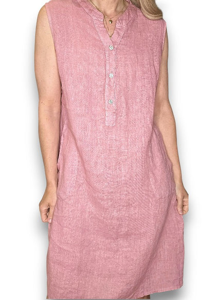 Antique Berry Coastal Midi Tank Dress