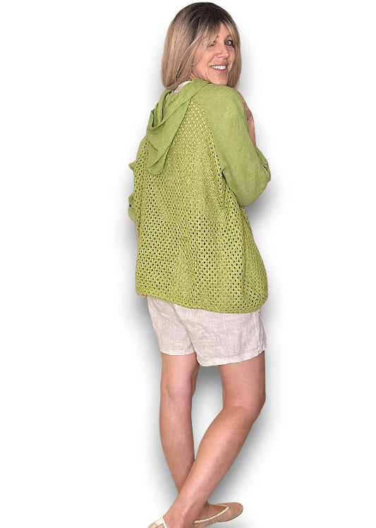 Avocado Honfleur Linen Jkt