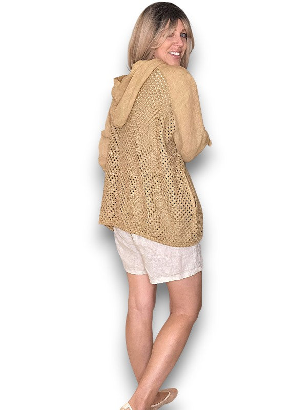 Caramel Honfleur Linen Jkt