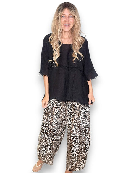 Black La Mer Fray Tunic