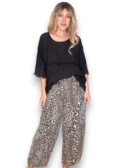 Black La Mer Fray Tunic