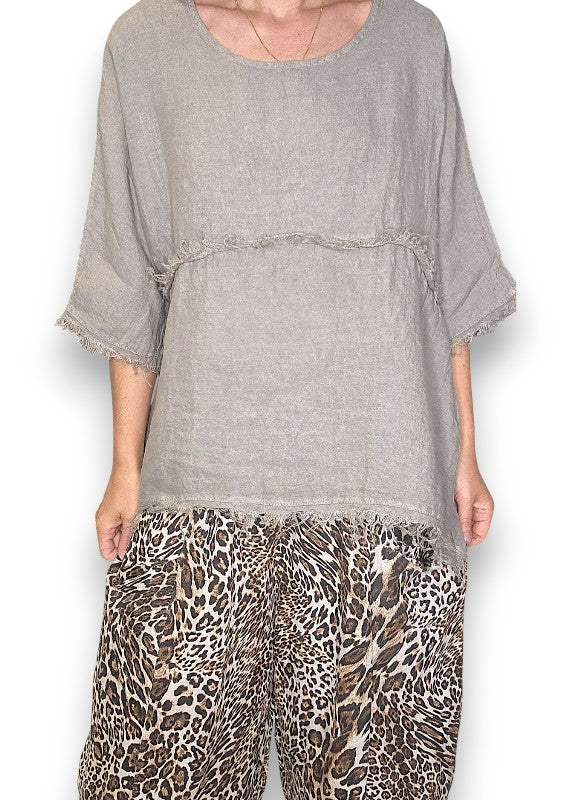 Mocha La Mer Fray Tunic
