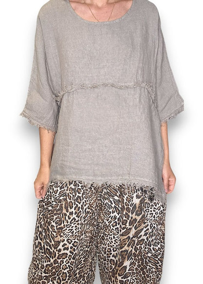 Mocha La Mer Fray Tunic