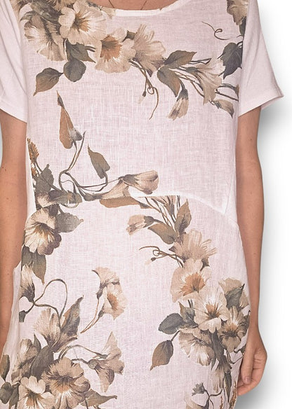 White Trumpet Jungle Dress