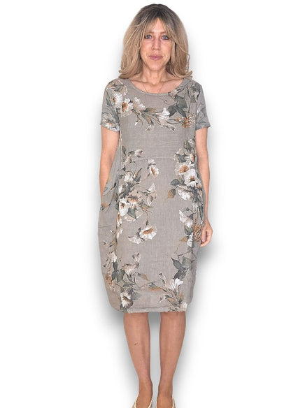 Mocha Trumpet Jungle Dress