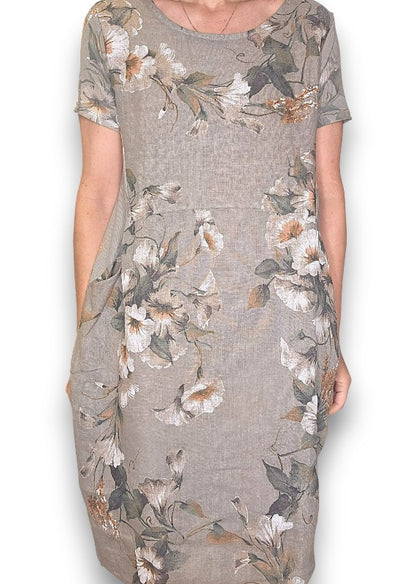 Mocha Trumpet Jungle Dress