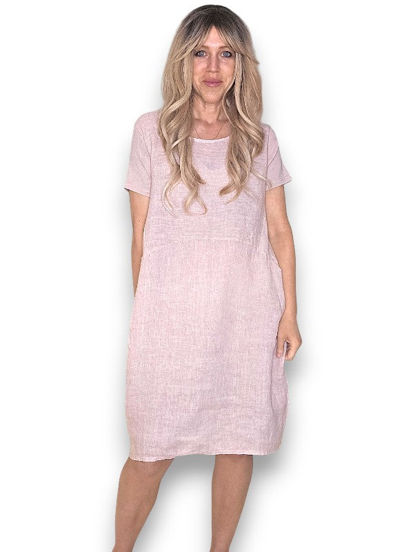 Baby Pink Plain Jungle Dress