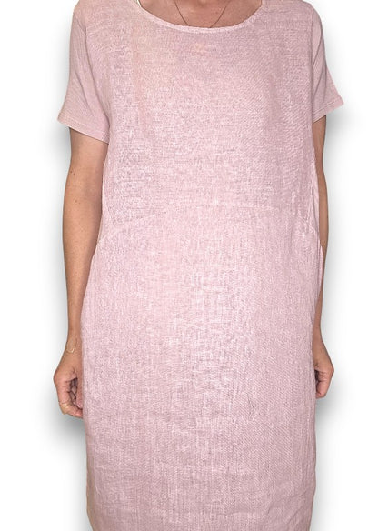 Baby Pink Plain Jungle Dress