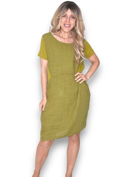 Olive Plain Jungle Dress
