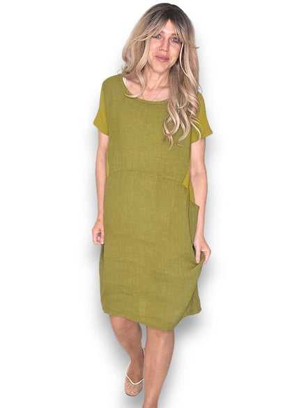 Olive Plain Jungle Dress