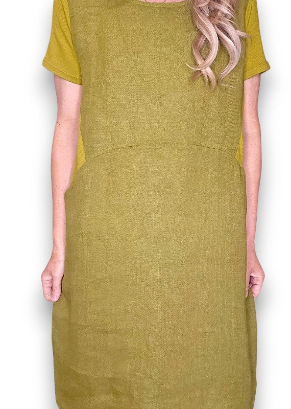 Olive Plain Jungle Dress