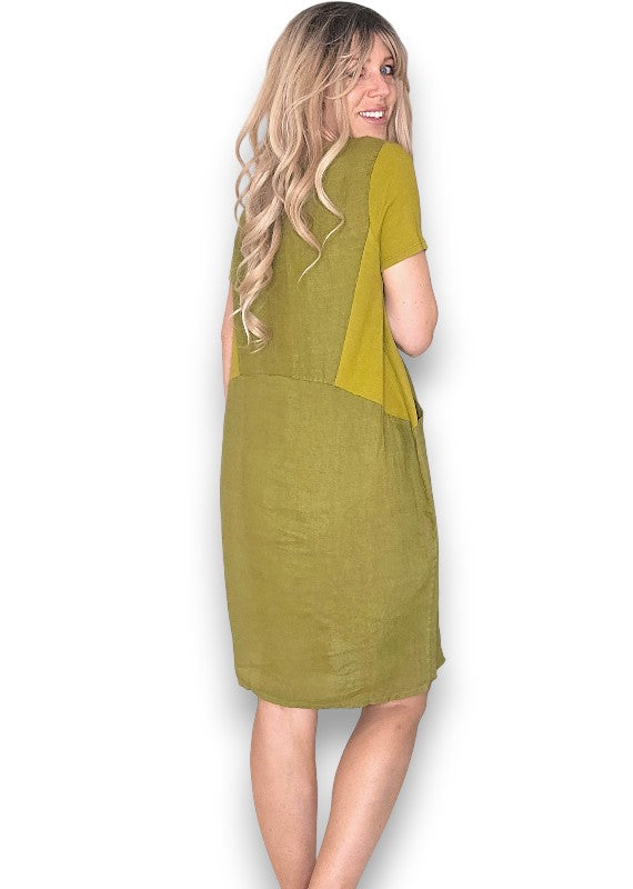 Olive Plain Jungle Dress
