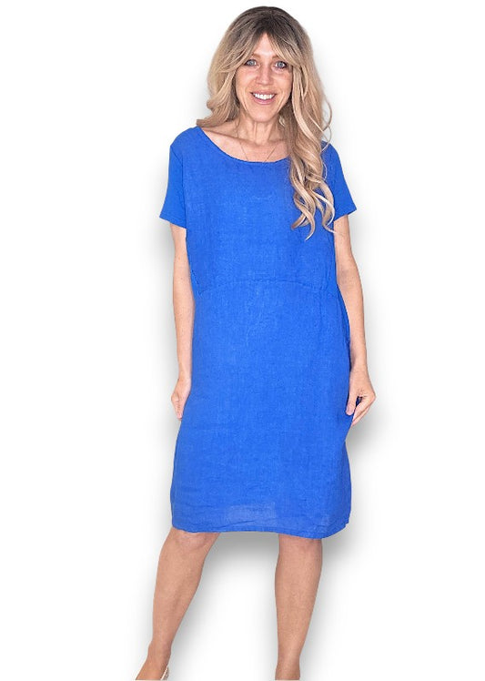 Cobalt Plain Jungle Dress