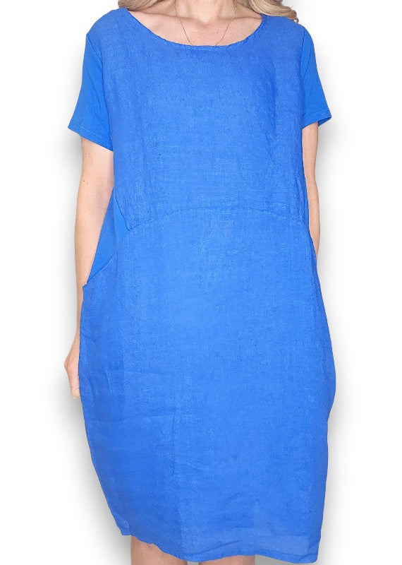 Cobalt Plain Jungle Dress