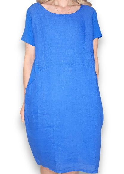 Cobalt Plain Jungle Dress
