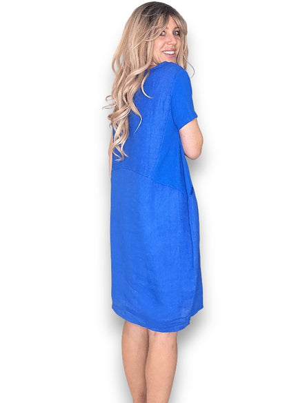Cobalt Plain Jungle Dress