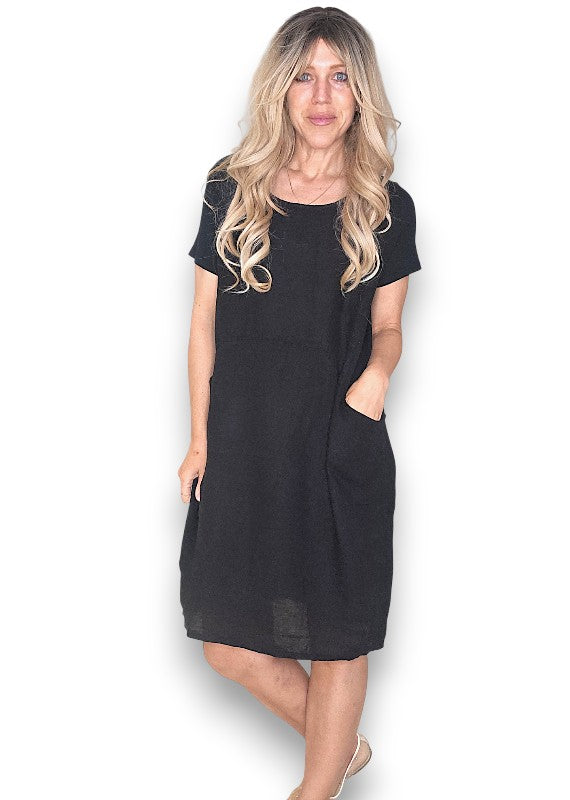 Black Plain Jungle Dress