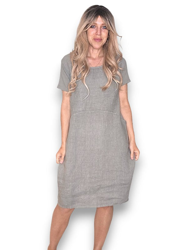 Grey Plain Jungle Dress
