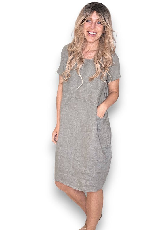 Grey Plain Jungle Dress