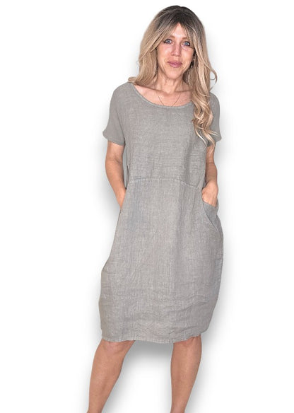 Grey Plain Jungle Dress