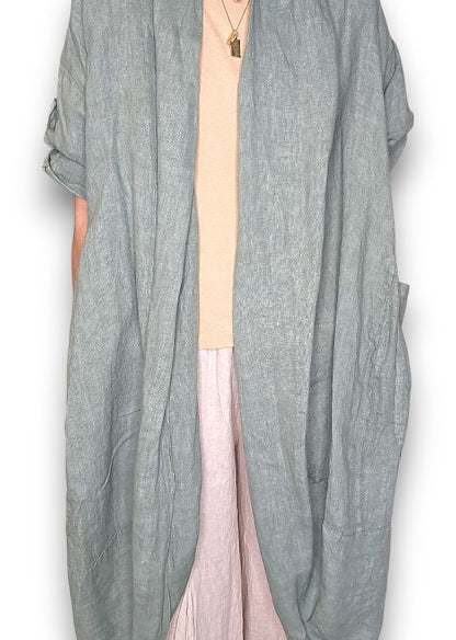 Sage Linen Cover Up