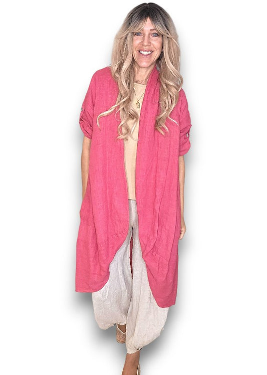 Lipstick Linen Cover Up