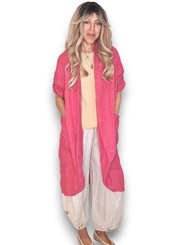 Lipstick Linen Cover Up